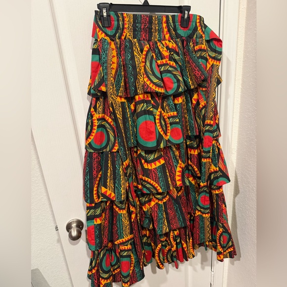 Sassy Jones Dresses & Skirts - Sassy Jones Colorful Patterned Pleated Skirt